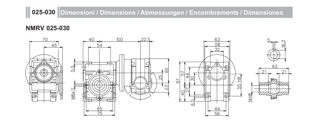 Мотор-редуктор NMRV25-NMRV30